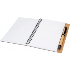 A5 notebook with blank pages made from recycled paper RAVENNA