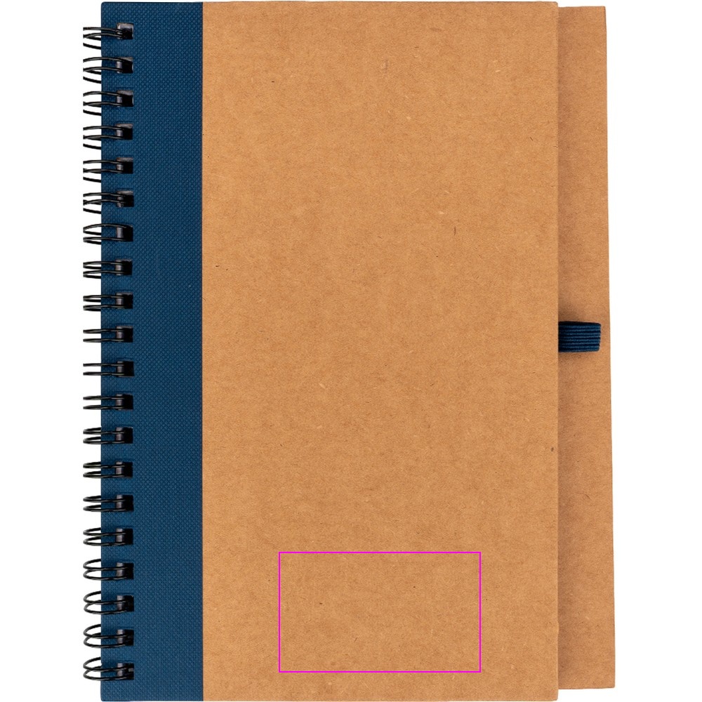 A5 notebook with blank pages made from recycled paper RAVENNA