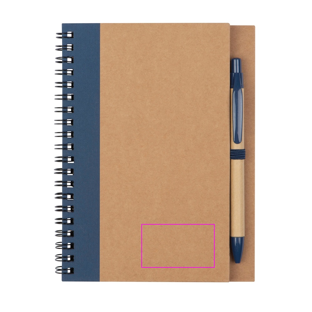 A5 notebook with blank pages made from recycled paper RAVENNA