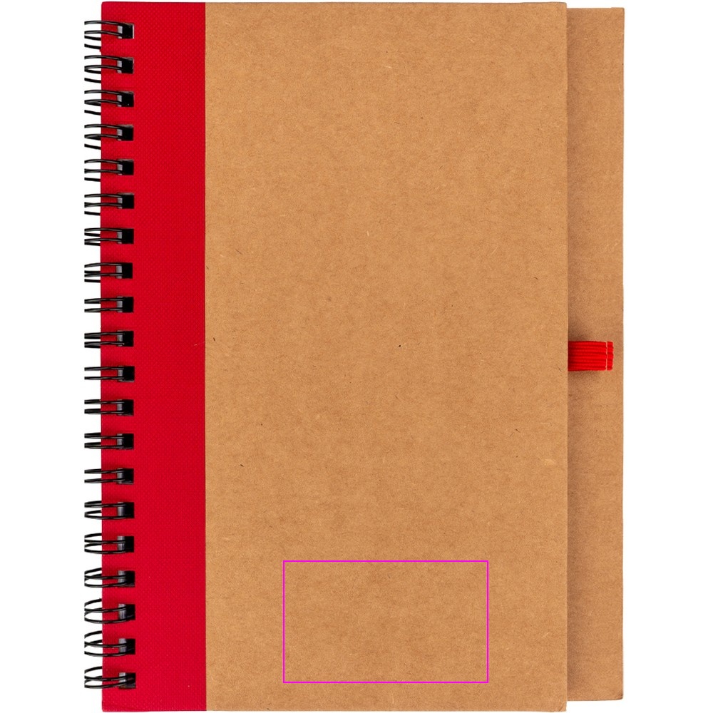 A5 notebook with blank pages made from recycled paper RAVENNA