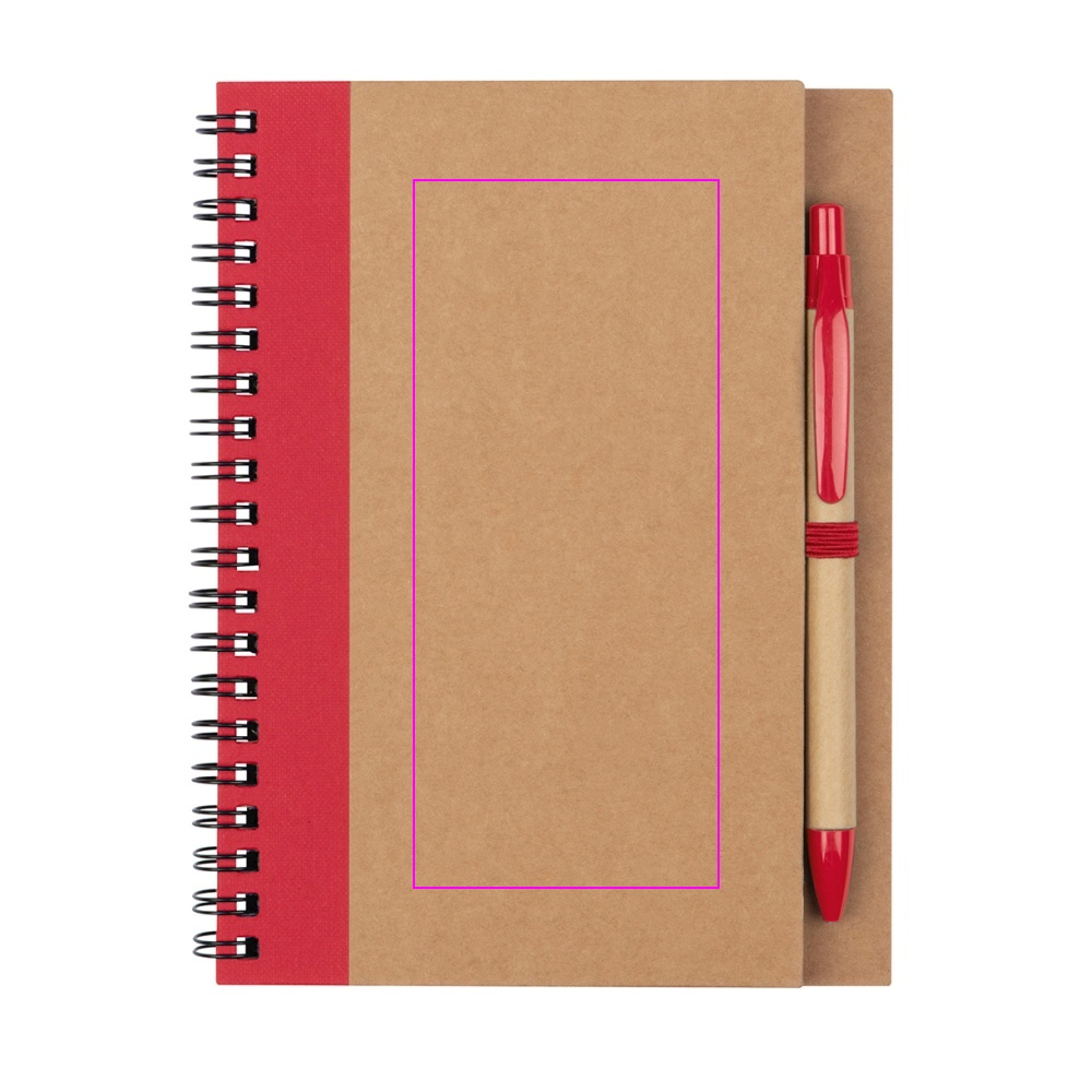 A5 notebook with blank pages made from recycled paper RAVENNA