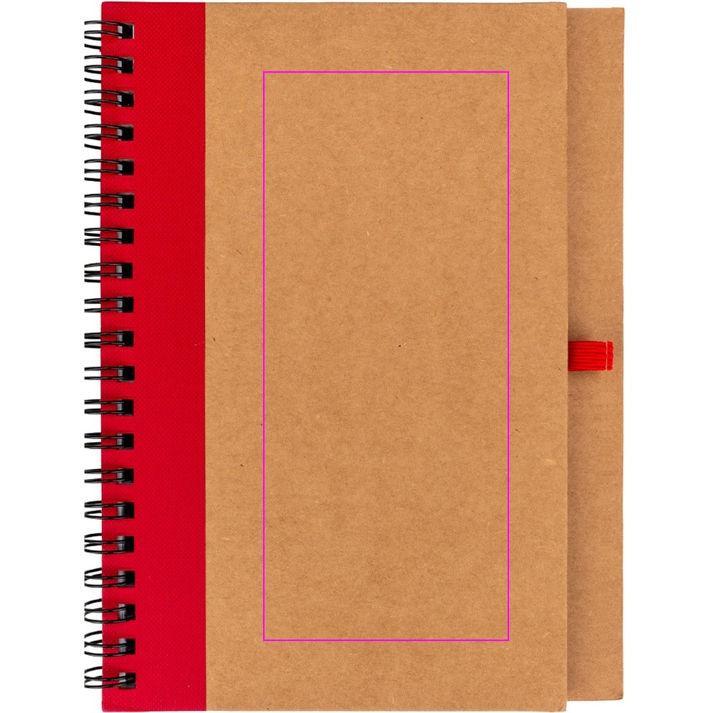 A5 notebook with blank pages made from recycled paper RAVENNA