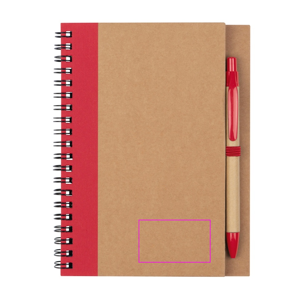 A5 notebook with blank pages made from recycled paper RAVENNA