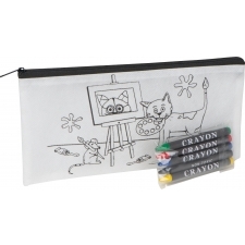 Coloring pencil case with 5 colored pencils STOCKHOLM