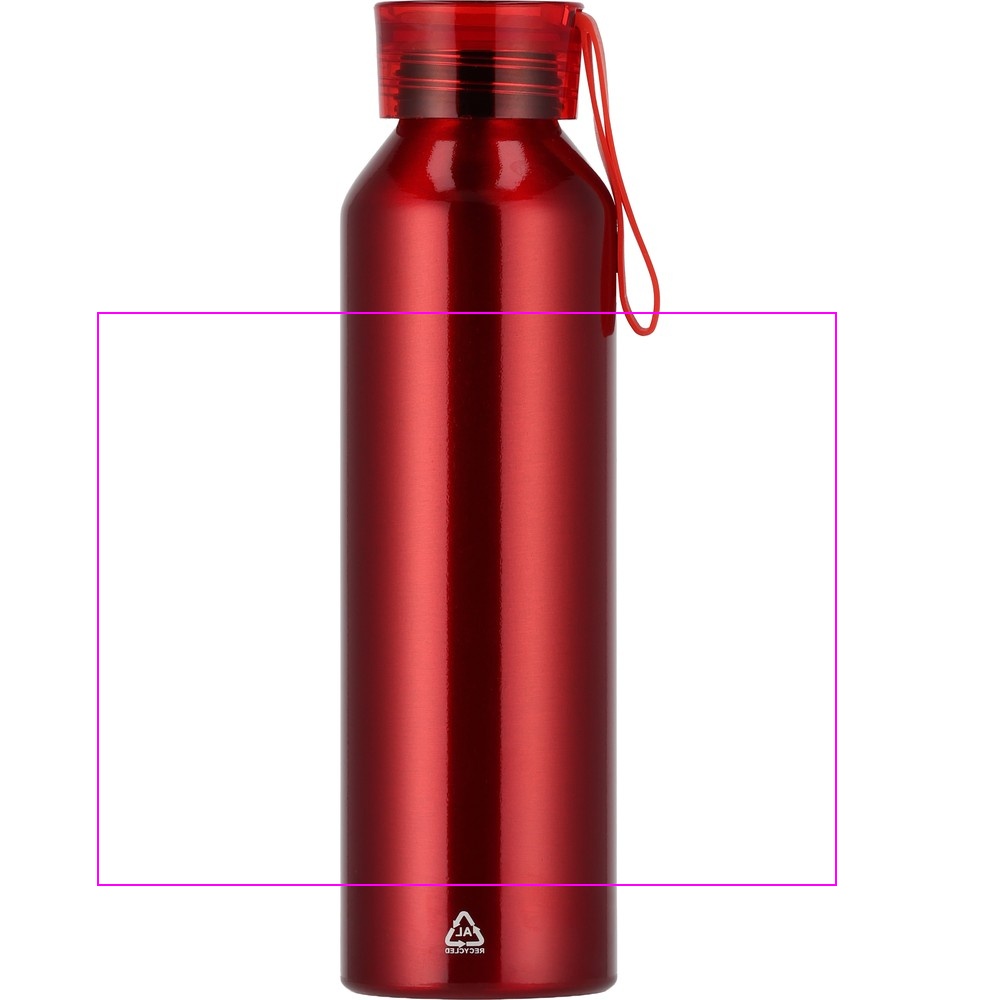 Recycled aluminum bottle CORK 600 ml