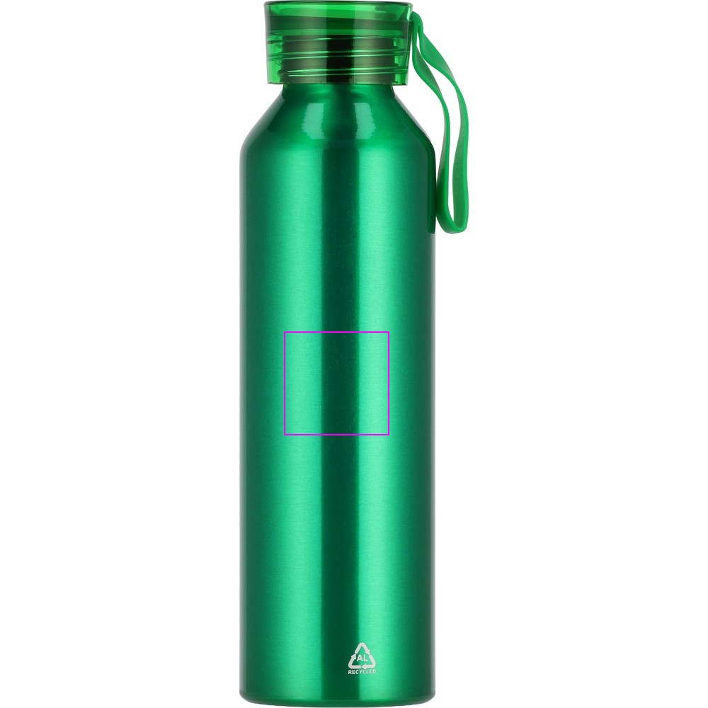 Recycled aluminum bottle CORK 600 ml