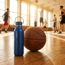 Stainless steel water bottle BORGHOLM
