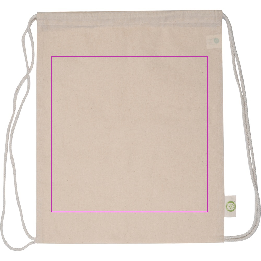 Organic cotton gym bag 140 g/m2 HOUSTON