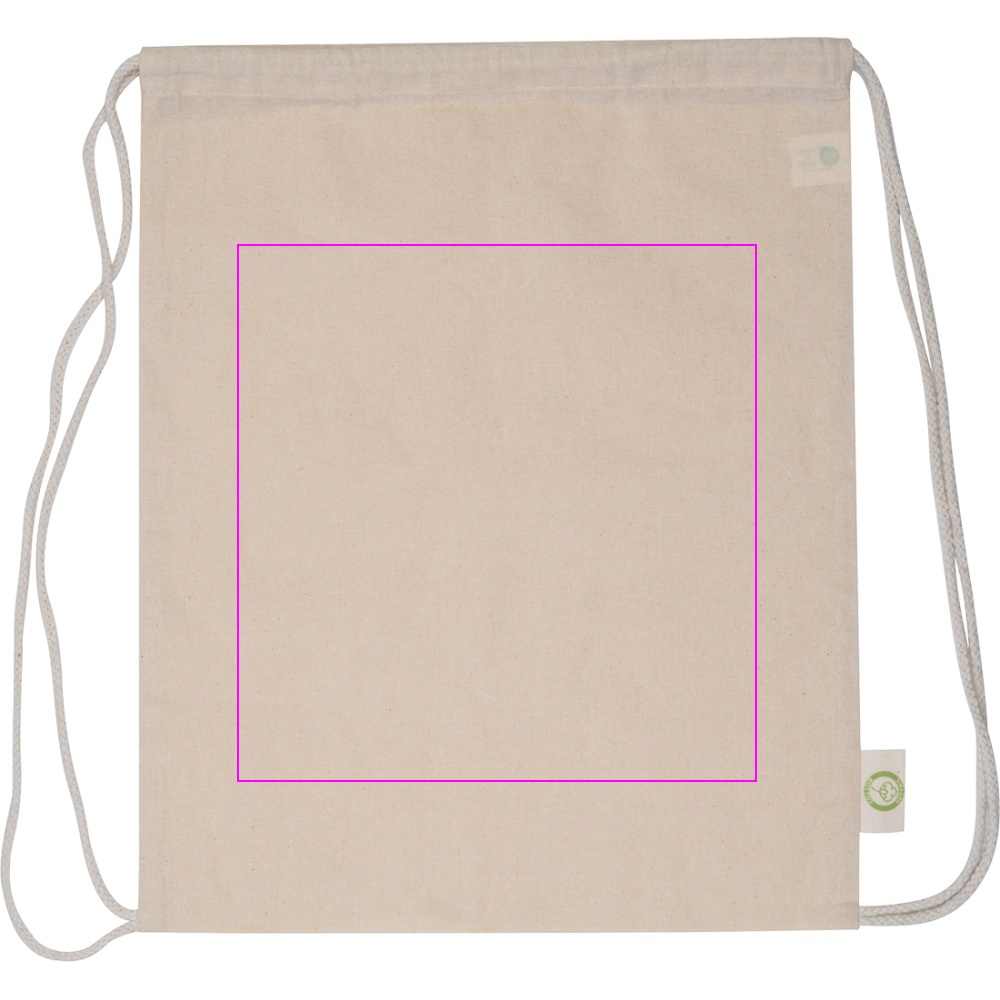 Organic cotton gym bag 140 g/m2 HOUSTON