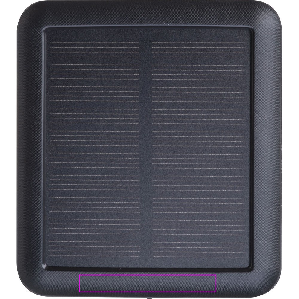 Solcellepowerbank i resirkulert ABS, 10 000 mAh CRETE
