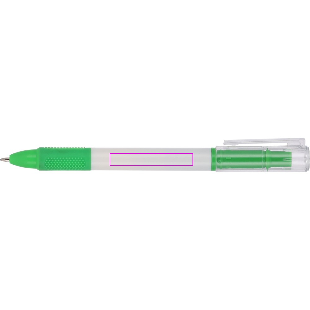 Plastkulepenn med marker LENS