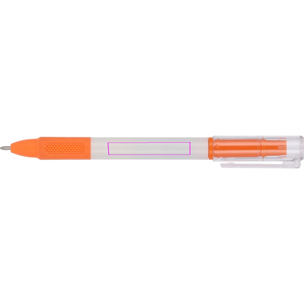 Plastkulepenn med marker LENS