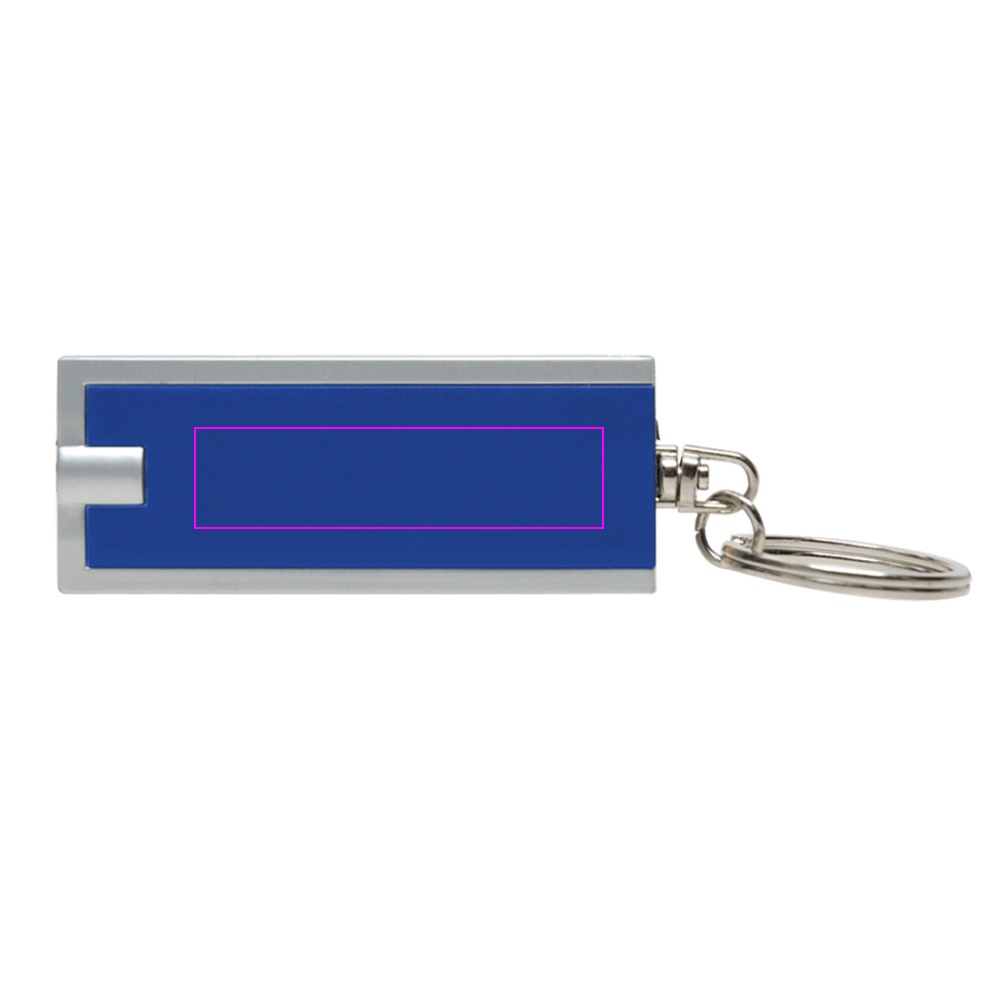 Plastic keyring with LED light BATH