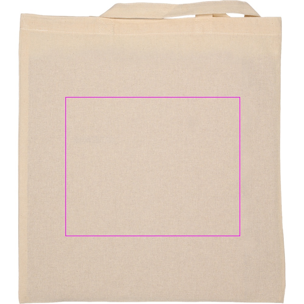 Cotton bag with short handles 140 g/m² ARRECIFE
