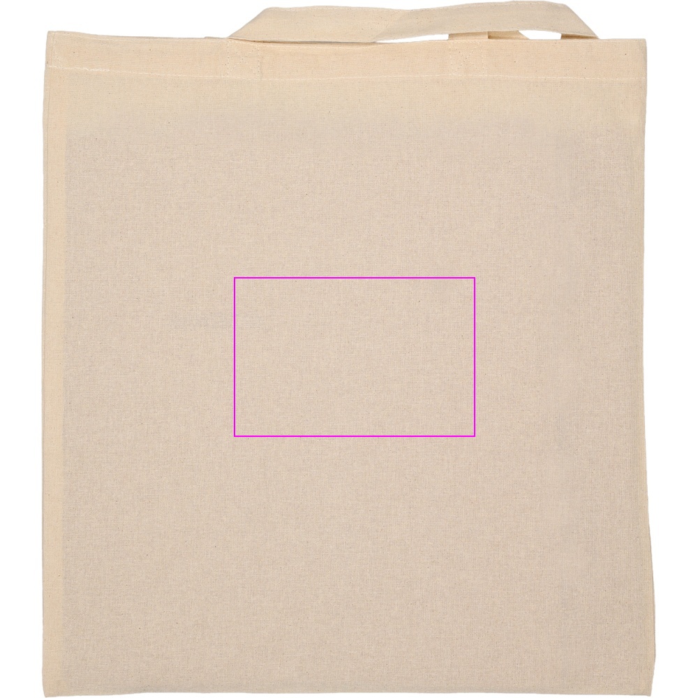 Cotton bag with short handles 140 g/m² ARRECIFE