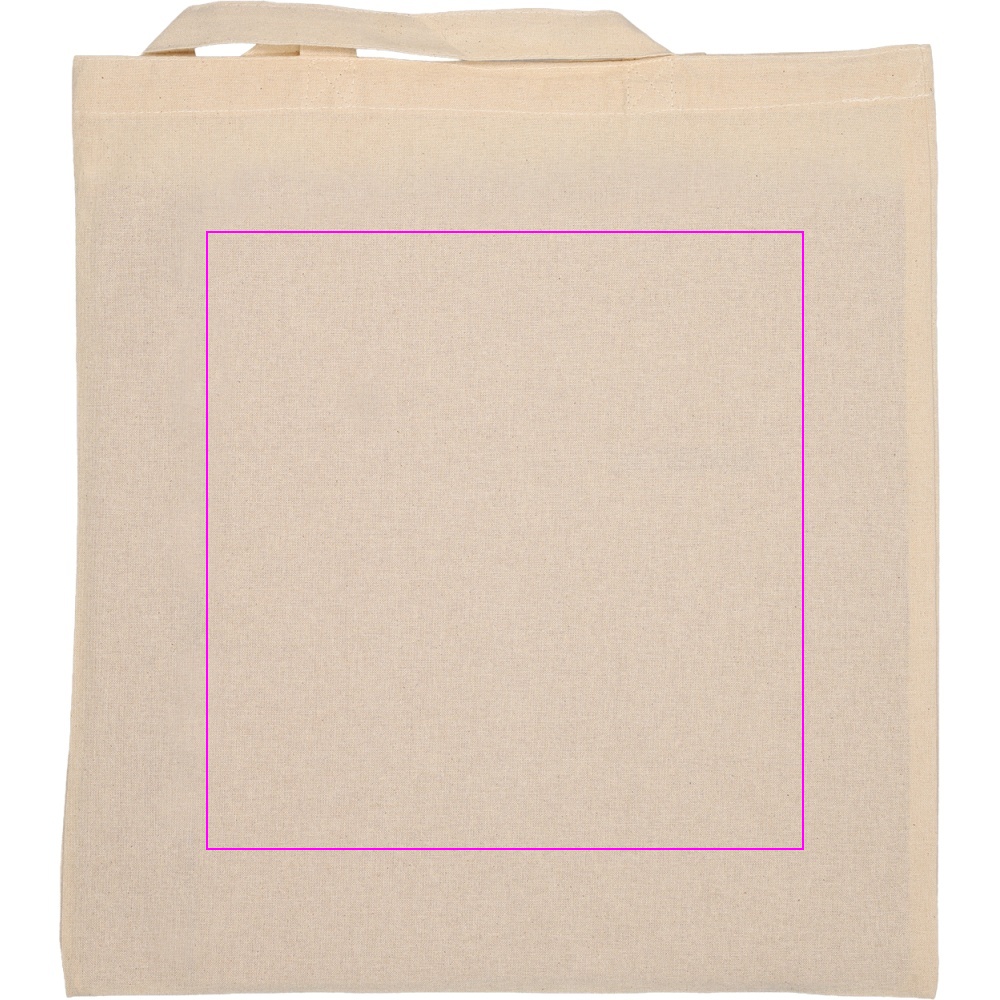 Cotton bag with short handles 140 g/m² ARRECIFE