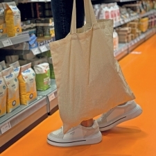 Cotton bag with short handles 140 g/m² ARRECIFE